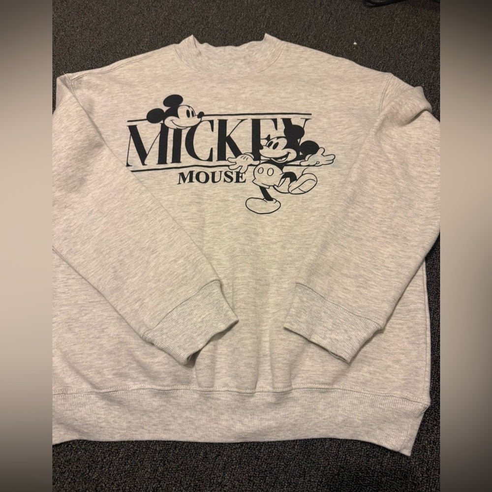 Disney Mickey Mouse Light Gray Sweater